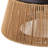 19.7" 5-Light Hand-Woven Rattan Drum Flush Mount Ceiling Light