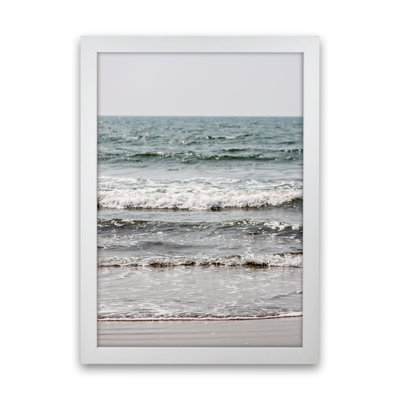 Blue Beach Waves 1 Piece Wall Art