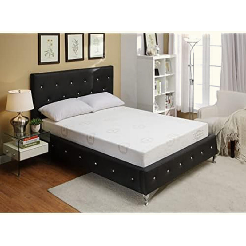 Matelas en mousse viscoélastique imprégnée de thé vert de la collection Herbal Fusion, 8", Très grand lit