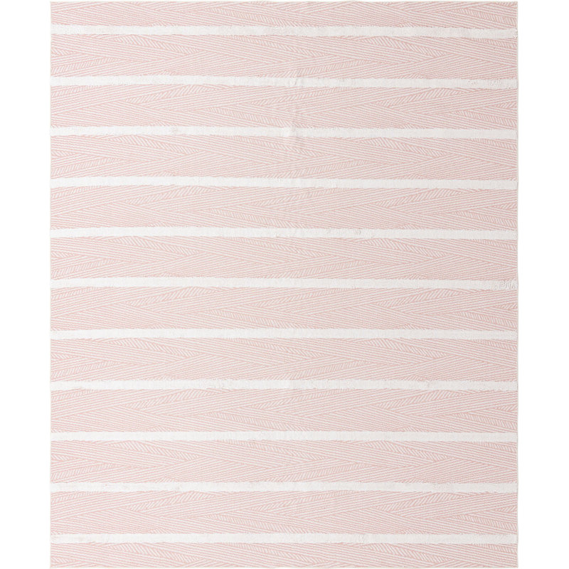 Jordalier Cotton Striped Indoor Rug, Rectangle 9'10" x 12'