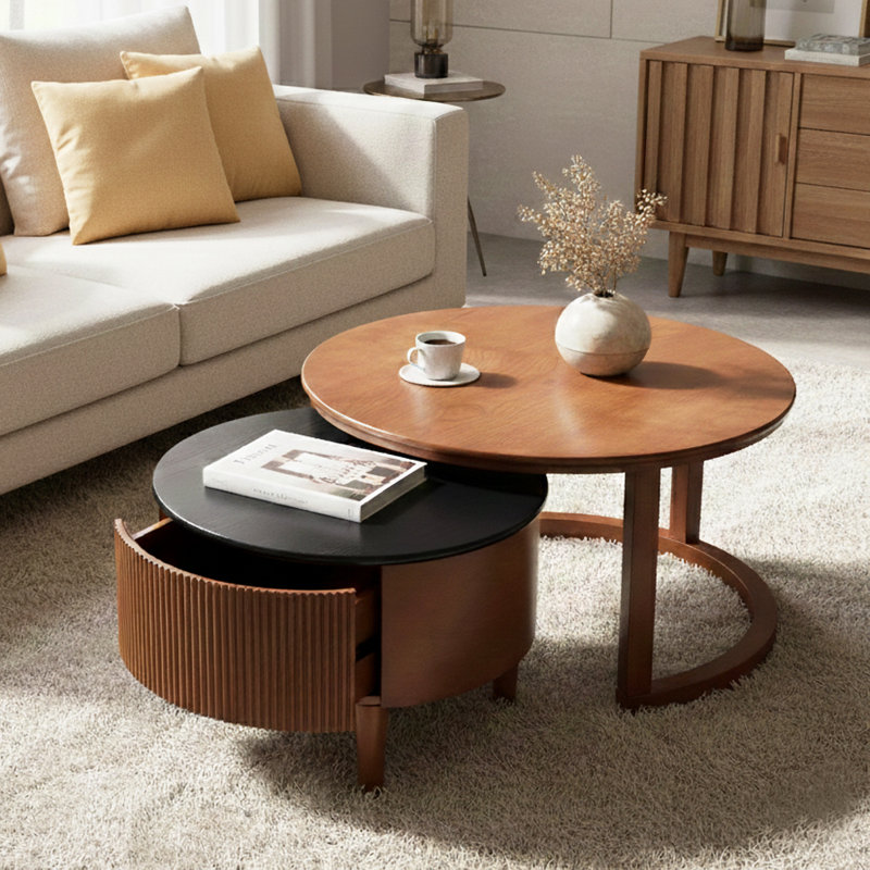 Table basse gigogne moderne avec tiroirs Modern