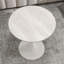 Table basse 27,6 "à effet marbre avec plateau veiné blanc et base piédestal blanche-1114132897-1114132903