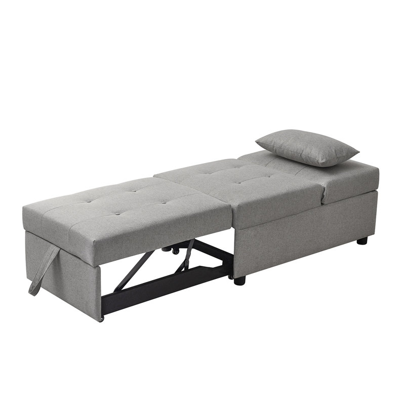 Fauteuil convertible Mykita, Mélange de coton gris