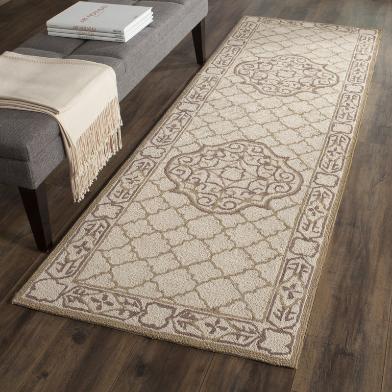 Oudkerk Hand Hooked Performance Geometric Rug, Runner 2'6" x 10'