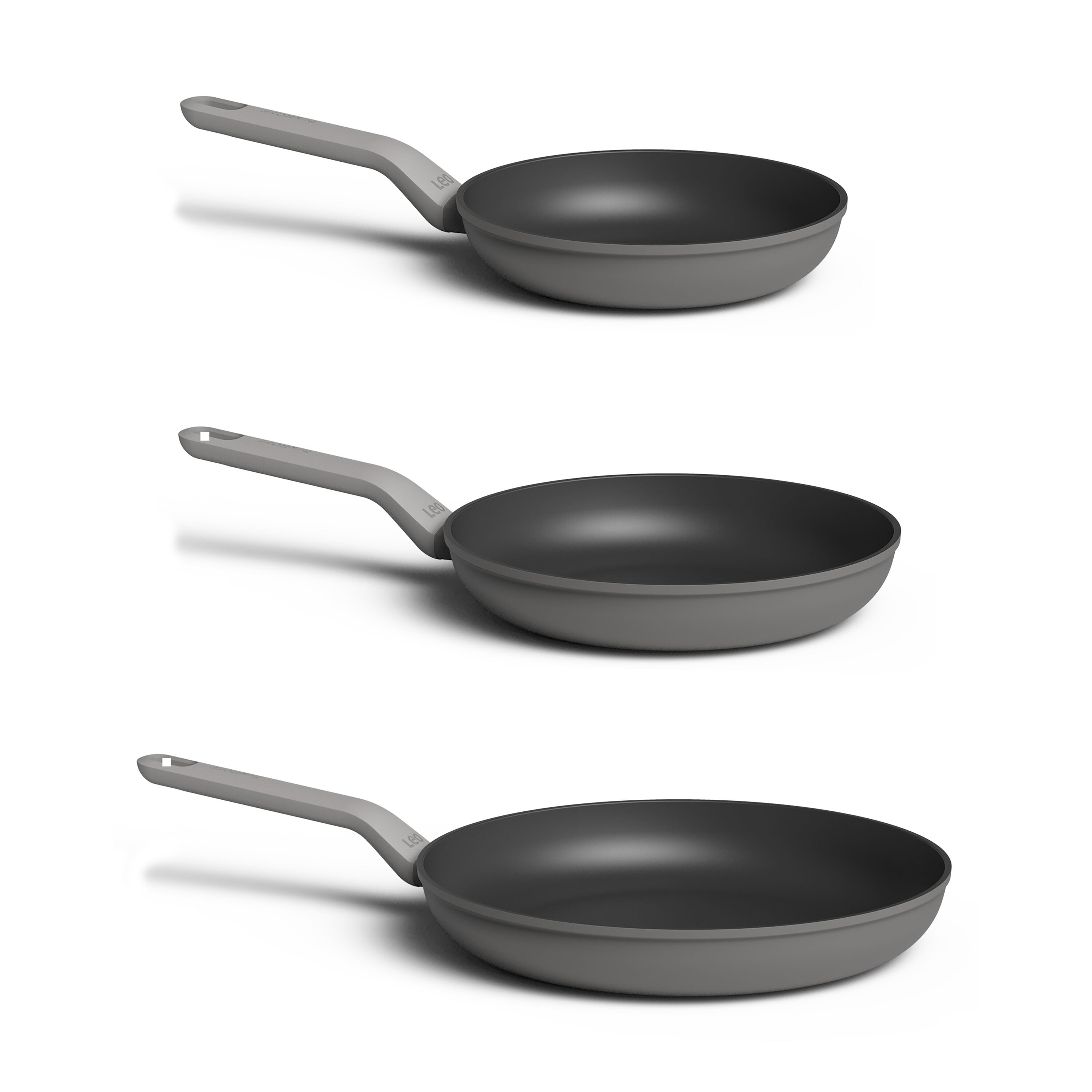 BergHOFF Leo 3Pc Non-Stick Fry Pan Set, Canyon Rose