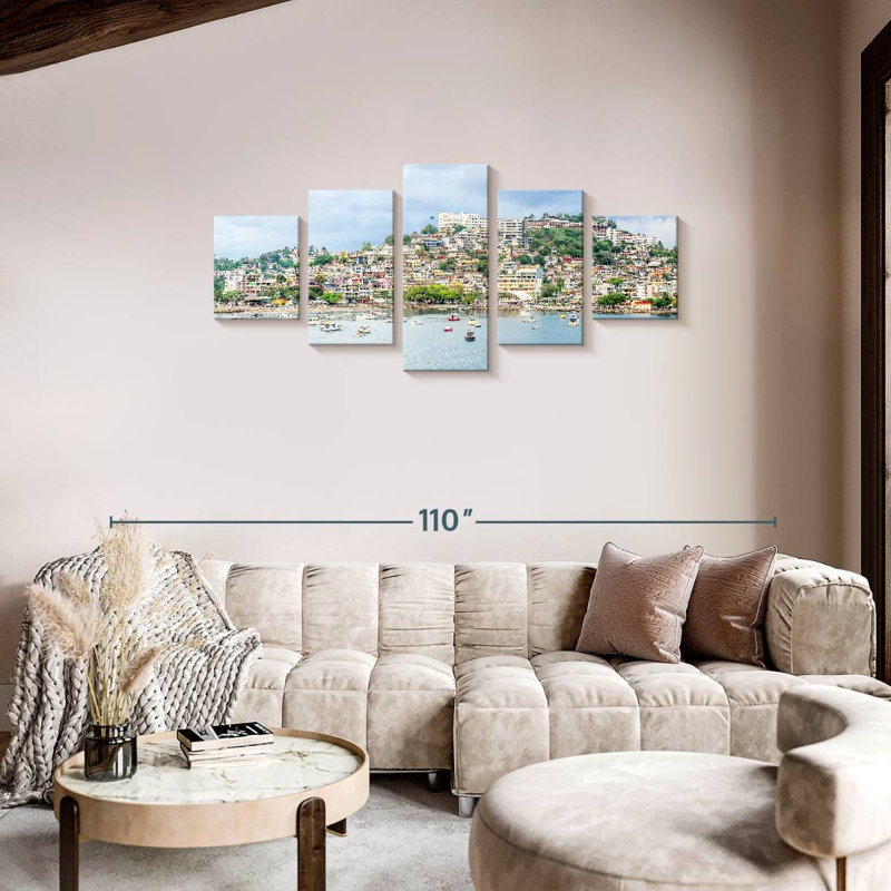 Acapulco Bay In Mexico, 34" H x 74" W