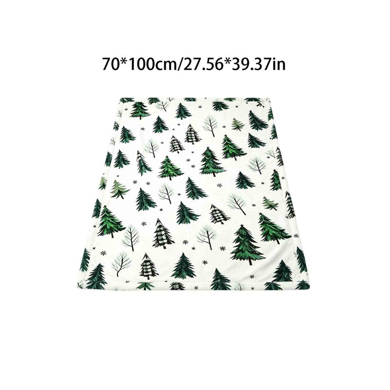 Christmas Decor Christmas Classic Print Blanket Soft Warm Sofa Bed Office Travel Multipurpose Blanket, A