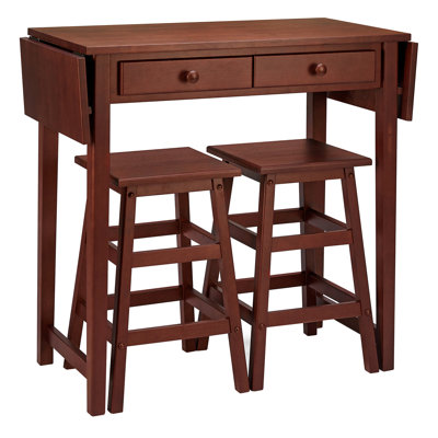 2 - Person Solid Wood Solid Wood Top Four Leg Dining Set