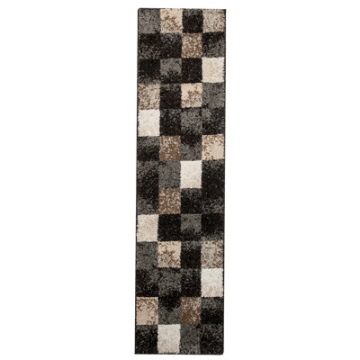 Risher Geometric Shag Area Rug