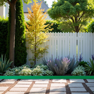 2-Pack Heavy Duty Corten Steel Landscape Edging – 42 Inch Strips, 5 Inch Depth Metal Edging for Landscaping, Easy to Install Hammer-in Edging for Durable and Waterproof Garden Borders