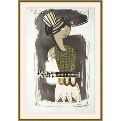 Romantic Figures 2 Framed Acrylic Painting Print
