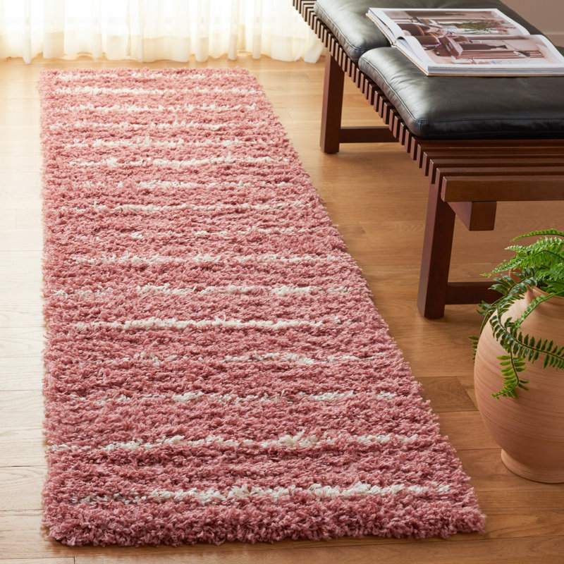Glensperth Shag 600 Performance Striped Rug, Runner 2'2" x 8'