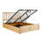 Florida End Gas-Lift Ottoman Storage Pine and MDF Bed Frame-1466902375