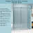 56" - 60" W X 76" H Frameless Soft-Closing Single Sliding Shower Door, 1/4" (6Mm) Tempered Glass With Explosion-Proof Coating Via Express Delivery-123404389