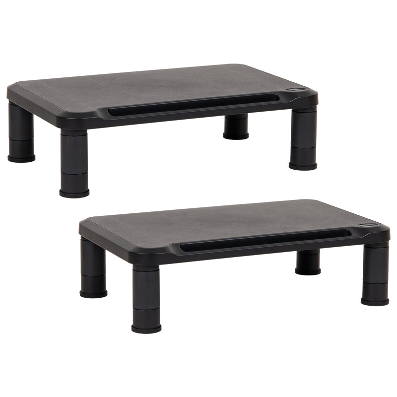 Support pour écran Mind Reader, hauteur réglable, ordinateur portable, ordinateur, support, bureau, ensemble de 2, noir