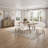 Marielle Asymmetrical Stone Inlay Dining Table – Toffee, 84"