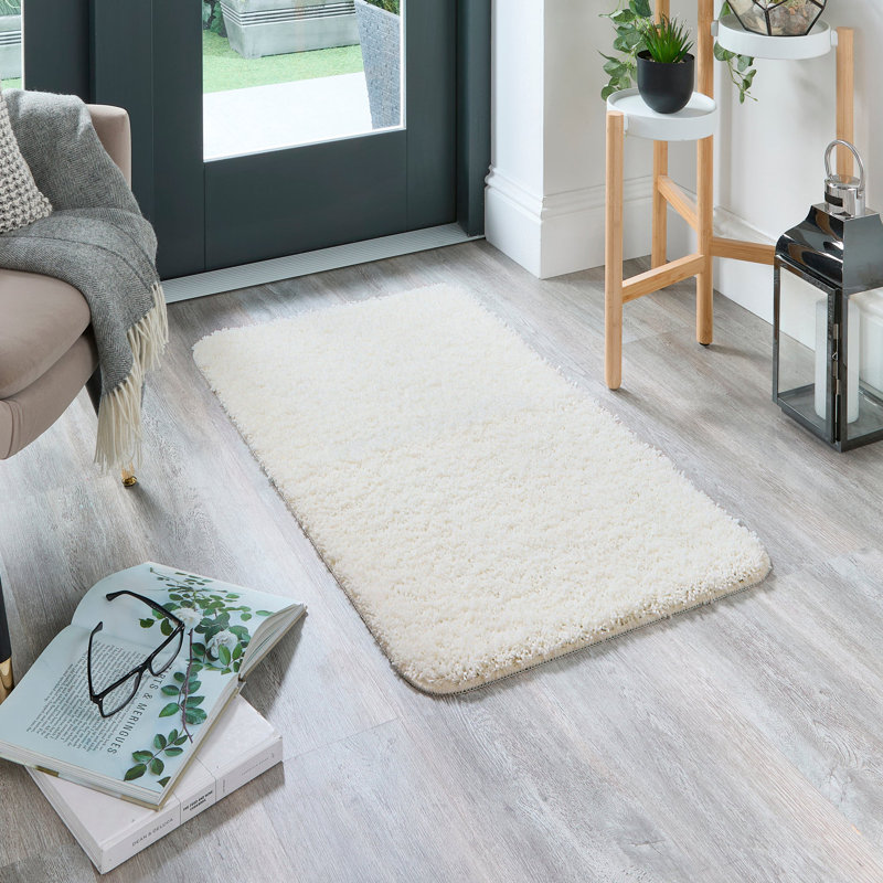 Solid Colour Machine Tufted Area Rug, Rectangle 60 x 100 cm