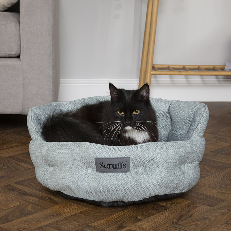 Scruffs Seattle - Luxury Chesterfield Cat or Small Dog Bed, Topaz Green