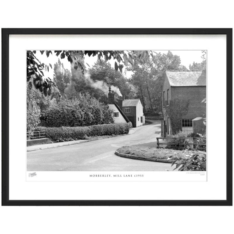 Mobberley, Mill Lane C1955 - Single Picture Frame Print, 45cm H x 60cm W x 2.3cm D