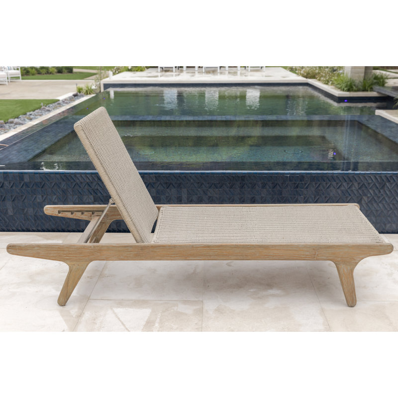 Sedona Outdoor Teak Chaise Lounge