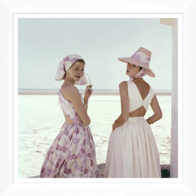 Glamour, "Models Wearing Summer Dresses," Sante Forlano, January 1, 1960 Framed Photographic Print