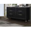 Ensemble de meubles de chambre à coucher en bois de conception moderne en bois (sans miroir) 1 tiroir 6 tiroirs noir blanc