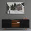 Art mural en verre épique «Winter Barn 2» par Annie Warren, 36 po x 24 po-775878659