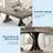 71 Inch Rectangular Dining Table with 2 Drawers, Large Wooden Kitchen Table for 6-8 People, Sturdy Double Pedestal Base, Gray-319964881
