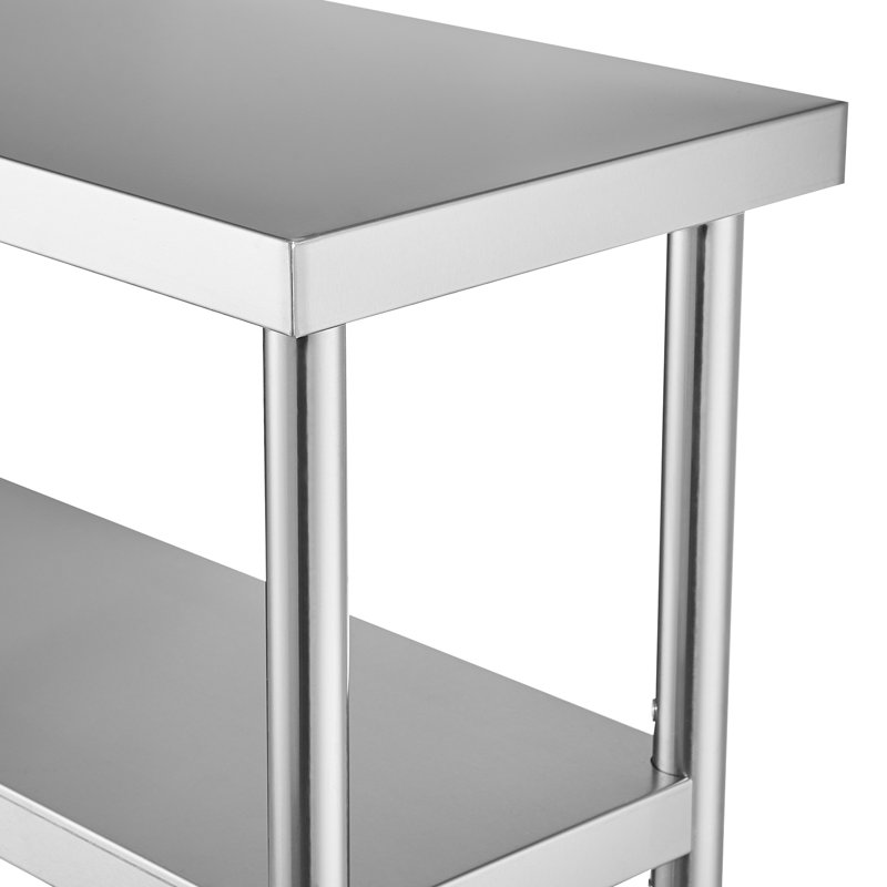 Table de préparation en acier inoxydable