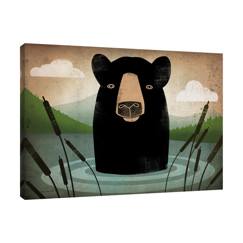 «Skinny Dip» par Ryan Fowler - reproduction d'art sur toile tendue, H 30 po x l 40 po x P 1,5 po