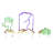 Plastic Staked Halloween Zombie Garden Stake