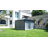 Outdoor Aluminum Hardtop Gazebo with Double Metal Roof and Curtains for Backyard, Garden, Patio-111536492