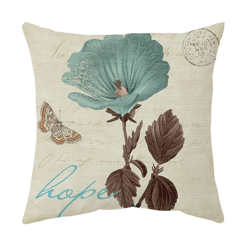 Heisey Floral Square Cushion