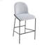Ensemble de 2 tabourets de bar d'intérieur en métal, finition bronze antique avec tissu-999007905