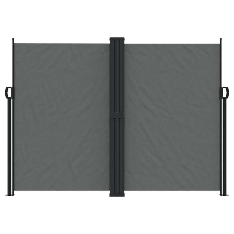 Brayden Retractable Side Awning, Anthracite, 180cm H x 1200cm W