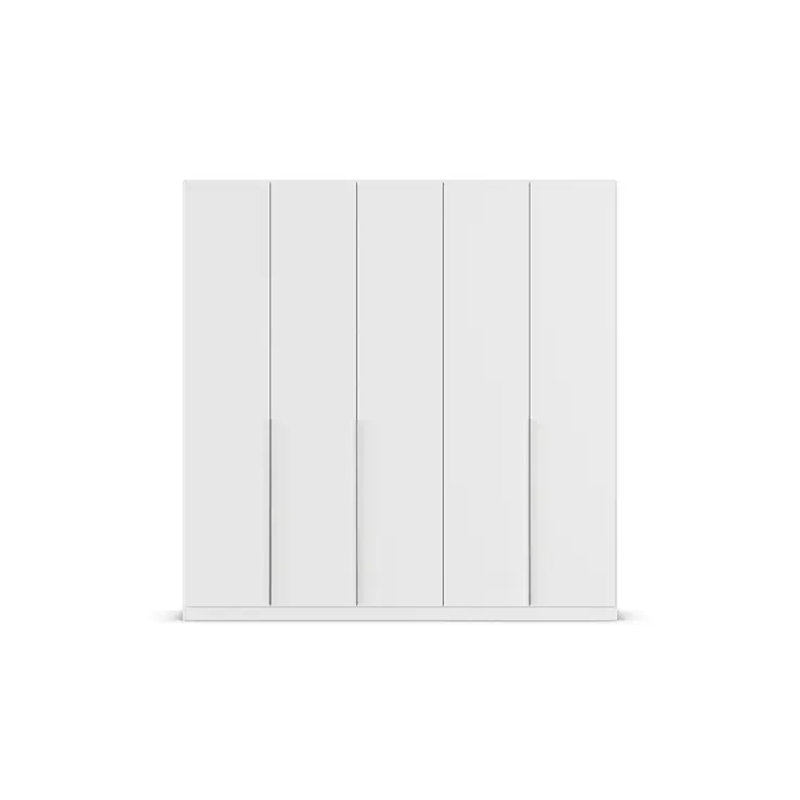 Alabama 2 Door Wardrobe, Alpine White, 229 cm H x 226 cm W x 54 cm D, Premium