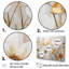 «Elegant Beige Gold Buttercups Meadow» - ensemble d'art mural Buttercups-1100567895-1100567892