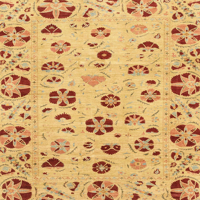Abstract Indoor Rug, Square 3'