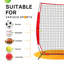 Filet de sécurité Barricade, filet de barrière pour le sport, filet multisports avec sac de transport, écran de protection pour la pratique - baseball, balle molle, crosse, soccer, basketball, tennis