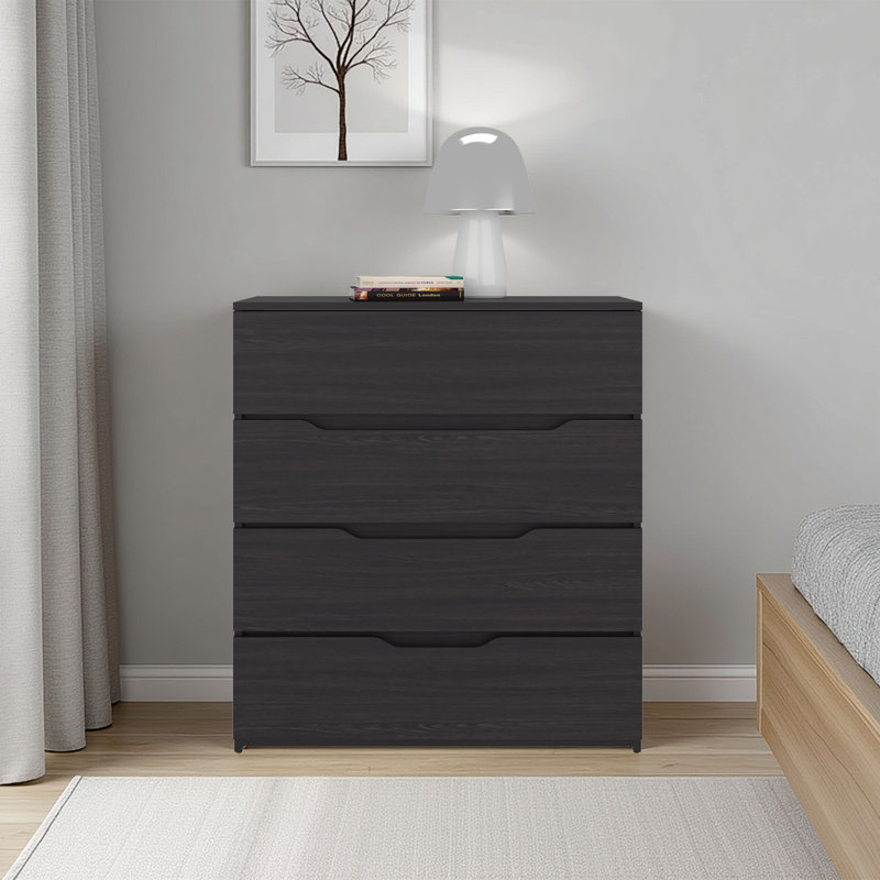 Commode à 4 tiroirs Aralia, plateau supérieur, chêne naturel, Naturel