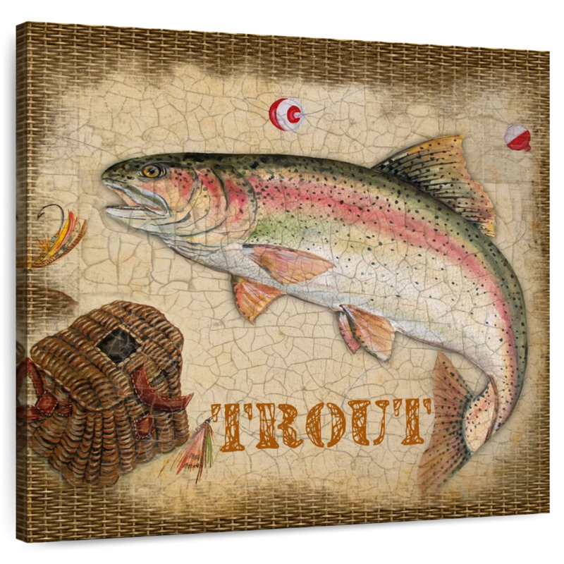 Senne Trout Catch, 10" H x 10" W