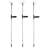 Silver Solar Powered Integrated LED Metal Pathway Light Pack
