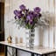 Crystal Silver Glass  Table Vase