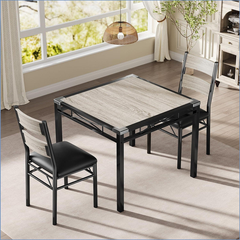2 -Person Dining Set, Grey