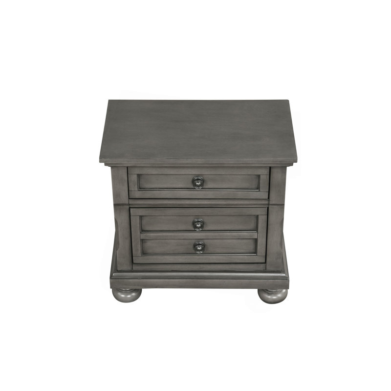 Table de chevet Meade, Gris