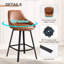 Janayshia 65cm H Swivel Upholstered Leather Counter Stool-806570848