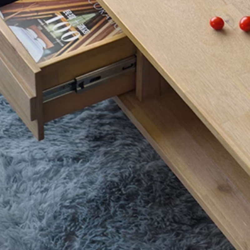 Custom-designed wooden coffee table