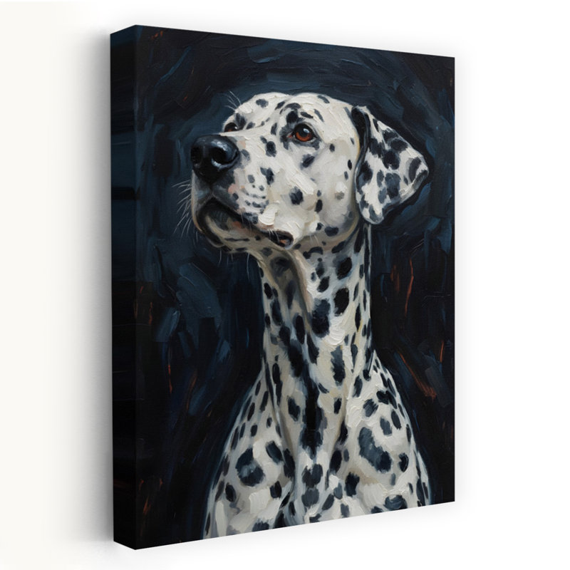 Dalmatian Dogs Modern Dog, art mural, H 18 po x l 12 po