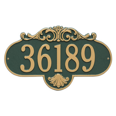 Plaque d'adresse murale sur 1 ligne Rochelle