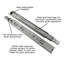 Drawer Slides 14" Side Mount - Full Extension 100 lb. Capacity Cadmium Finish-91668367